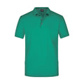 Polo Mens Pima verde / S - personalizzabile con logo