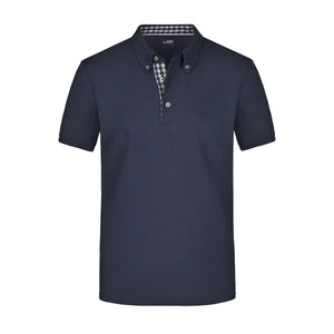 Polo Mens Plain blu / S - personalizzabile con logo