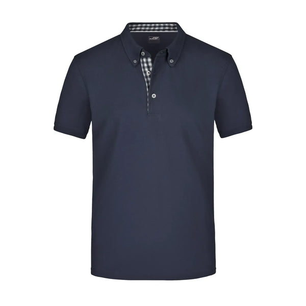 Polo Mens Plain blu / S - personalizzabile con logo