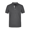 Polo Mens Plain grigio / S - personalizzabile con logo