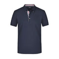 Polo Mens Plain navy/red-navy-white / S - personalizzabile con logo