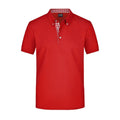 Polo Mens Plain rosso / S - personalizzabile con logo