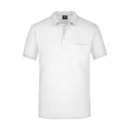 Polo Mens Pocket bianco / S - personalizzabile con logo