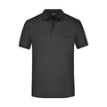 Polo Mens Pocket nero / S - personalizzabile con logo