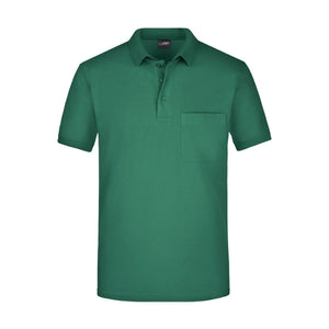 Polo Mens Pocket verde / S - personalizzabile con logo