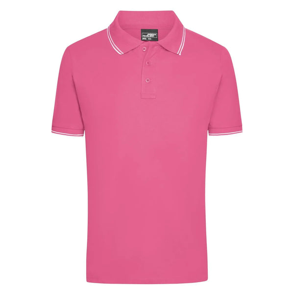 Polo Mens rosa / S - personalizzabile con logo