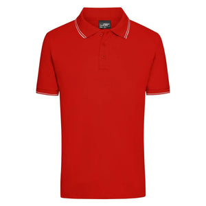 Polo Mens rosso / S - personalizzabile con logo