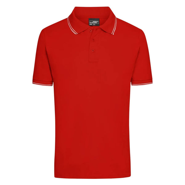 Polo Mens rosso / S - personalizzabile con logo
