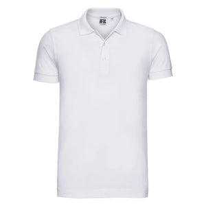 Polo Mens Stretch bianco / S - personalizzabile con logo