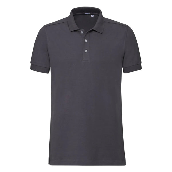 Polo Mens Stretch grigio / S - personalizzabile con logo