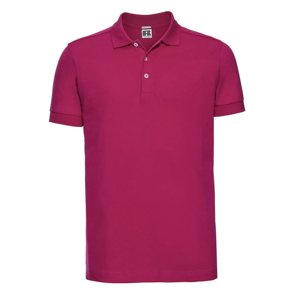 Polo Mens Stretch rosa / S - personalizzabile con logo
