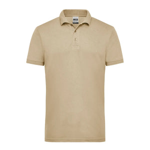 Polo Mens Workwear beige / XS - personalizzabile con logo