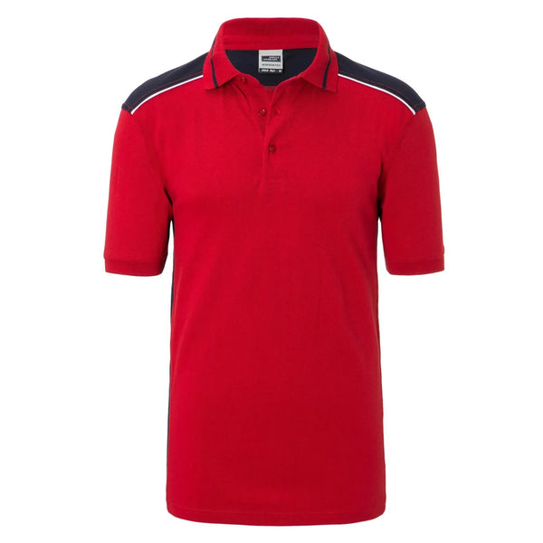 Polo Mens Workwear - Color rosso / XS - personalizzabile con logo