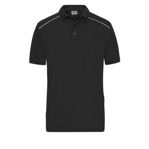 Polo Mens Workwear - Solid nero / XS - personalizzabile con logo