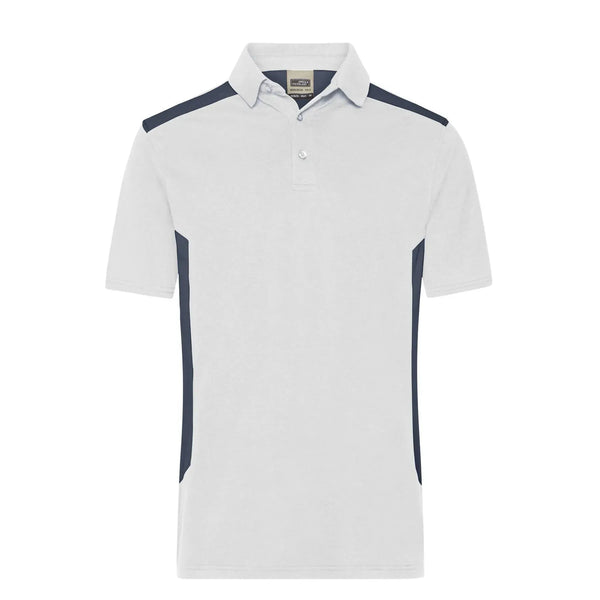 Polo Mens Workwear - Strong bianco / XS - personalizzabile con logo