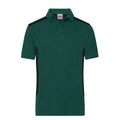Polo Mens Workwear - Strong dark-green/black / XS - personalizzabile con logo