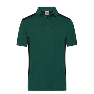 Polo Mens Workwear - Strong dark-green/black / XS - personalizzabile con logo
