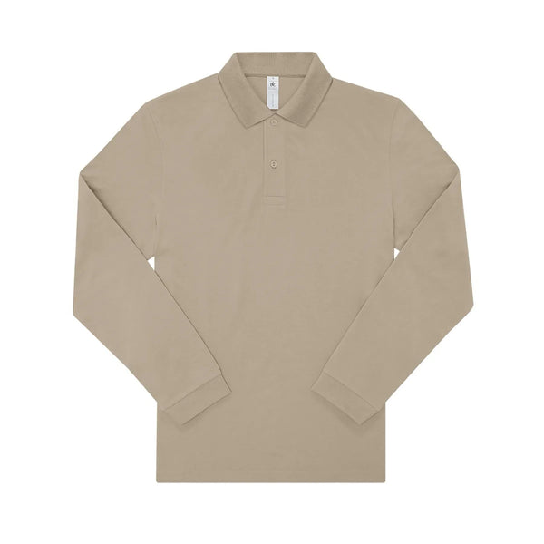 Polo My polo 180 Manica Lunga beige / S - personalizzabile con logo
