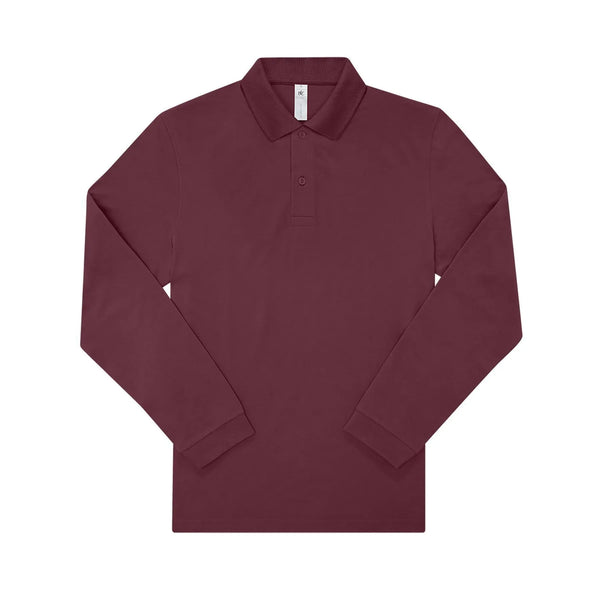 Polo My polo 180 Manica Lunga bordeaux / S - personalizzabile con logo