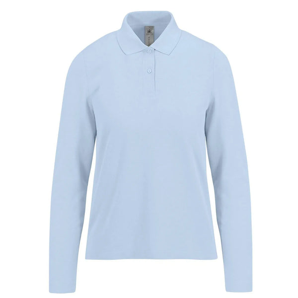 Polo My polo 180 Manica Lunga Donna blu / XS - personalizzabile con logo