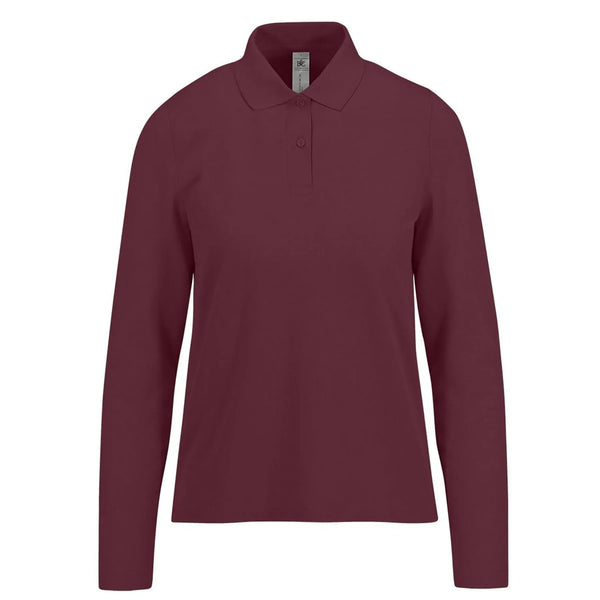 Polo My polo 180 Manica Lunga Donna bordeaux / XS - personalizzabile con logo