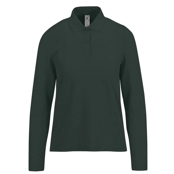 Polo My polo 180 Manica Lunga Donna dark forest / XS - personalizzabile con logo