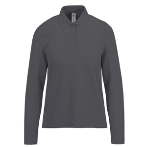 Polo My polo 180 Manica Lunga Donna grigio / XS - personalizzabile con logo