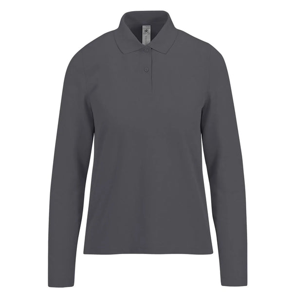 Polo My polo 180 Manica Lunga Donna grigio / XS - personalizzabile con logo