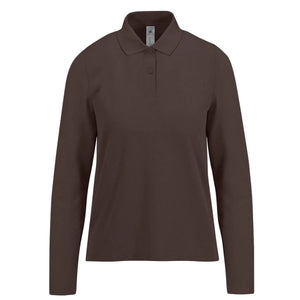 Polo My polo 180 Manica Lunga Donna marrone / XS - personalizzabile con logo