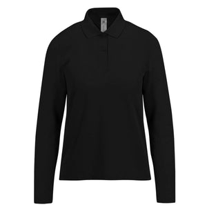 Polo My polo 180 Manica Lunga Donna nero / XS - personalizzabile con logo