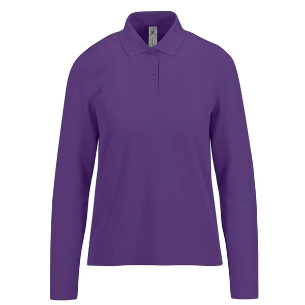 Polo My polo 180 Manica Lunga Donna viola / XS - personalizzabile con logo