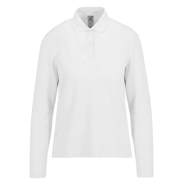 Polo My polo 180 Manica Lunga Donna white / XS - personalizzabile con logo