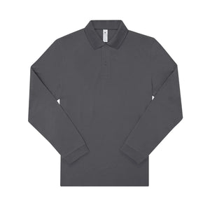 Polo My polo 180 Manica Lunga grigio / S - personalizzabile con logo
