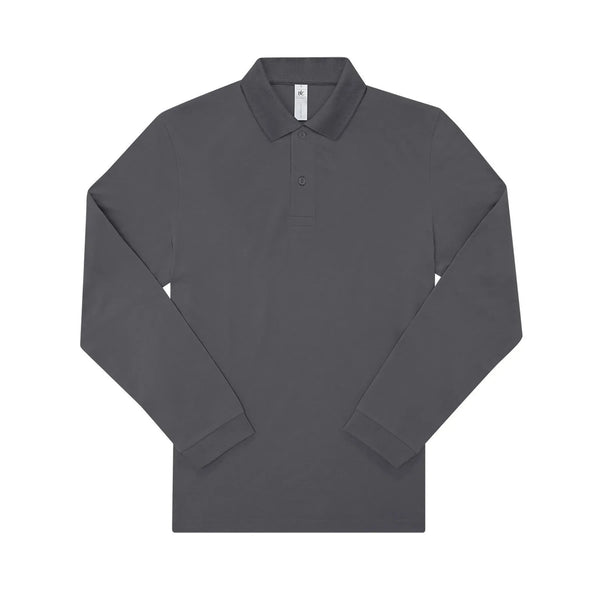 Polo My polo 180 Manica Lunga grigio / S - personalizzabile con logo