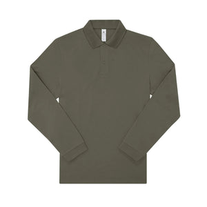 Polo My polo 180 Manica Lunga verde / S - personalizzabile con logo