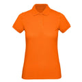Polo Organic Donna arancione / XS - personalizzabile con logo