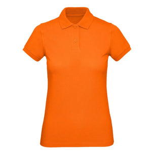 Polo Organic Donna arancione / XS - personalizzabile con logo