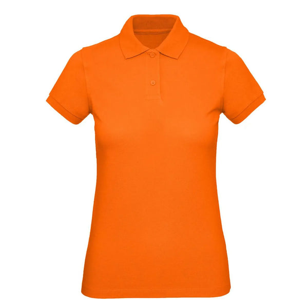 Polo Organic Donna arancione / XS - personalizzabile con logo