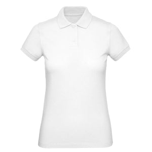 Polo Organic Donna bianco / XS - personalizzabile con logo
