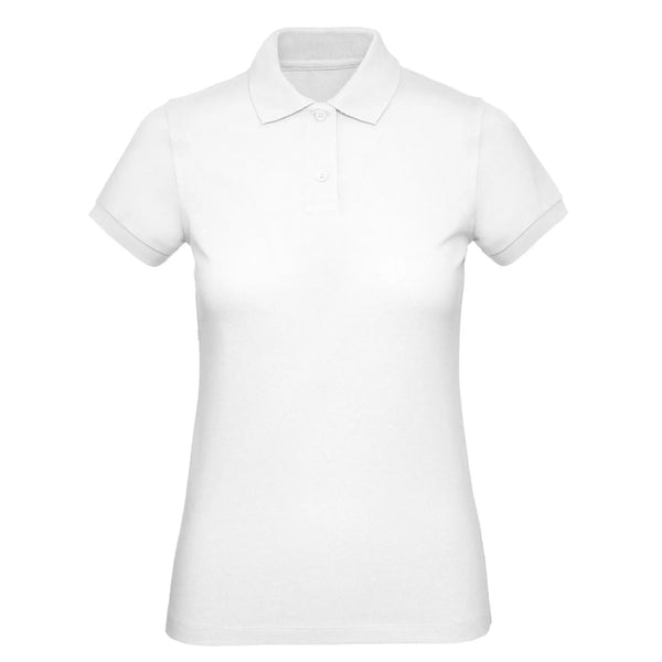 Polo Organic Donna bianco / XS - personalizzabile con logo
