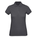 Polo Organic Donna grigio / XS - personalizzabile con logo