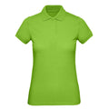 Polo Organic Donna orchid green / XS - personalizzabile con logo