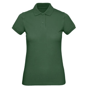 Polo Organic Donna verde / XS - personalizzabile con logo