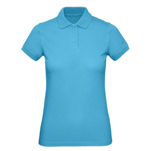 Polo Organic Donna very turquoise / XS - personalizzabile con logo