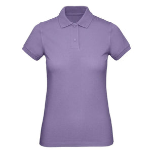 Polo Organic Donna viola / XS - personalizzabile con logo