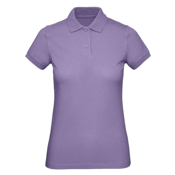 Polo Organic Donna viola / XS - personalizzabile con logo