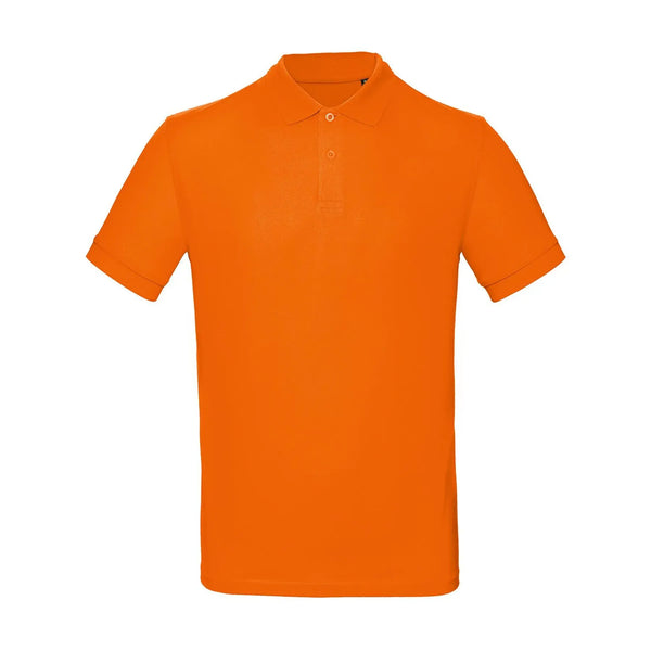 Polo Organic Uomo arancione / S - personalizzabile con logo