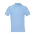 Polo Organic Uomo azzurro / S - personalizzabile con logo