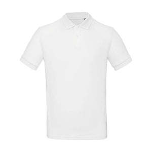 Polo Organic Uomo bianco / S - personalizzabile con logo