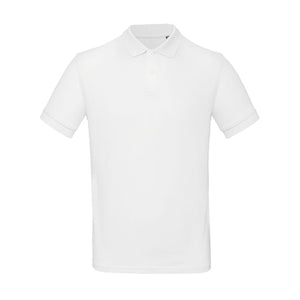 Polo Organic Uomo bianco / S - personalizzabile con logo